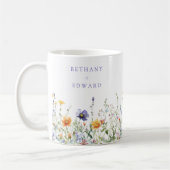 Wildblume Hochzeit Kaffeetasse (Links)
