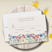 Wildblume Hochzeit Land Blume Entwürfe Optionen RSVP Karte