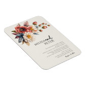 Wildblume Hochzeit Magnet (Rechte Seite)