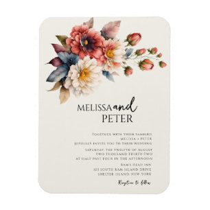 Wildblume Hochzeit Magnet
