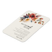 Wildblume Hochzeit Magnet (Linke Seite)