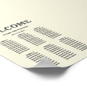 Wildblume Hochzeit rustikale Landsitzkarten Poster (Ecke)