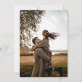 Wildblume Hochzeit Rustikaler Chic Boho Modernes F Einladung (Rückseite)