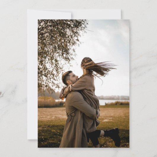 Wildblume Hochzeit Rustikaler Chic Boho Modernes F Einladung (Rückseite)