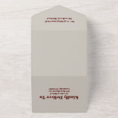 Wildblume Hochzeit Rustikales Land All In One Einladung (Außenbereich)