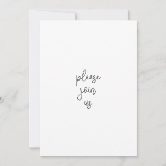 Wildblume Hochzeit Rustikales Land Wilde Blume Einladung (Rückseite)