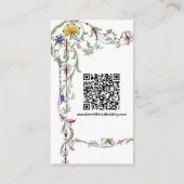 Wildblume Hochzeit Rustikales Land Wilde Blume Mi Begleitkarte (Rückseite)