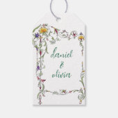 Wildblume Hochzeit Rustikales Land Wilde Blume Mi Geschenkanhänger (Vorderseite)