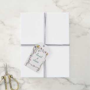 Wildblume Hochzeit Rustikales Land Wilde Blume Mi Geschenkanhänger