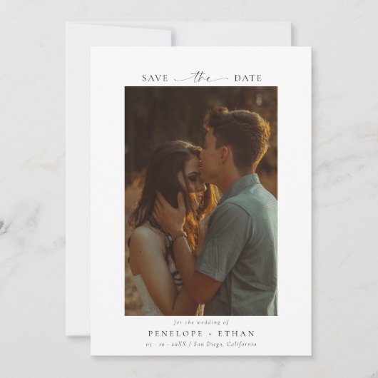 Wildblume Hochzeit Save The Date (Vorderseite)