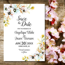 Wildblume Hochzeit Save The Date