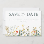 Wildblume Hochzeit Save The Date (Vorderseite)