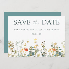 Wildblume Hochzeit Save The Date