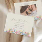Wildblume Hochzeit speichern das Datum Save The Date
