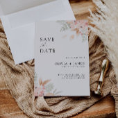 Wildblume Hochzeit Speichern Sie das Datum der Ein Einladung