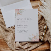 Wildblume Hochzeit Speichern Sie das Datum der Ein Einladung