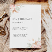 Wildblume Hochzeit Speichern Sie das Datum der Ein Einladung