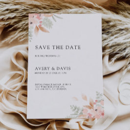 Wildblume Hochzeit Speichern Sie das Datum der Ein Einladung