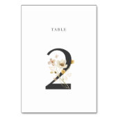 Wildblume Hochzeit von Wasserfarben Tischnummer 2 (Vorderseite)