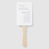 Wildblume Hochzeit Wasserfarbenzeremonie Peri ID95 Fächer (Rückseite)