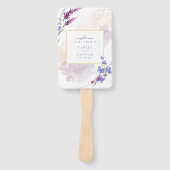 Wildblume Hochzeit Wasserfarbenzeremonie Peri ID95 Fächer (Vorderseite)