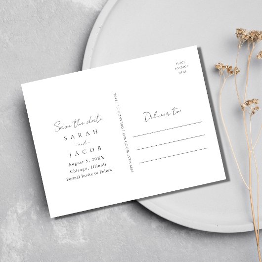 Wildblume Hochzeitbudget Save the Date Ankündigungspostkarte
