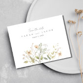 Wildblume Hochzeitbudget Save the Date Ankündigungspostkarte