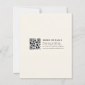 Wildblume Hochzeiten QR C-Umschließungskarten für (Rückseite)