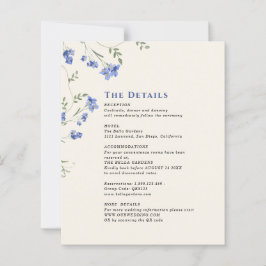 Wildblume Hochzeiten QR C-Umschließungskarten für 