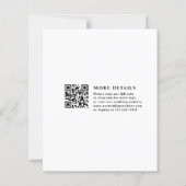 Wildblume Hochzeiten QR C-Umschließungskarten für  (Rückseite)