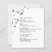 Wildblume Hochzeiten QR C-Umschließungskarten für  (Vorderseite)