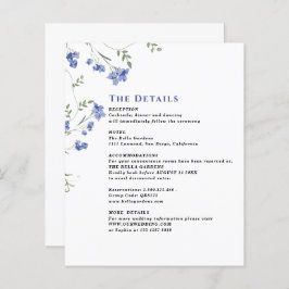 Wildblume Hochzeiten QR C-Umschließungskarten für 