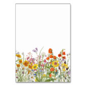 Wildblume Hochzeiten Tischnummern (Rückseite)