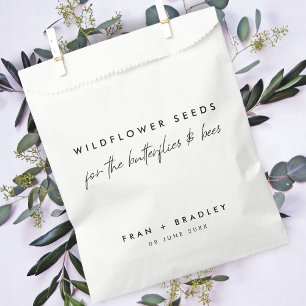 Wildblume   Hochzeiten von Schmetterlingen und Bie Geschenktütchen