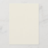 Wildblume Hochzeitkarte Menükarte (Rückseite)