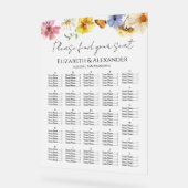 Wildblume Hochzeitsakkord Acrylschild (Winkel)