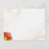 Wildblume Hochzeitsempfang Begleitkarte (Rückseite)