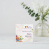 Wildblume Hochzeitsempfang Begleitkarte (Stehend Vorderseite)