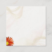 Wildblume Hochzeitsempfang Begleitkarte (Rückseite)