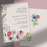 Wildblume Hochzeitsempfang nur Land Blumenstrauß Einladung<br><div class="desc">Wildblume Hochzeitsempfang nur Einladung mit Aquarell wilde Blume. Dieses rustikale Land botanische Design hat eine hübsche Grenze von Wildblumen,  einschließlich düsteren Mohnblütenkonflower Schmetterbecher Kopfhaut und Klee. Eine elegante,  moderne Blume mit böhmischen Gartenmotiven. Bitte stöbern Sie in meinem Shop in der Wildblume Charm Kollektion für passende Artikel.</div>