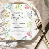 Wildblume Hochzeitsempfang nur zart Einladung