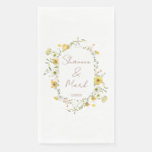 Wildblume Hochzeitsessen Serviette (Vorderseite)