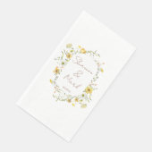 Wildblume Hochzeitsessen Serviette (Ecke)