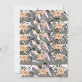 Wildblume Hochzeitsfeiern Einladung (Rückseite)