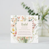 Wildblume Hochzeitsfeiern Einladung (Stehend Vorderseite)