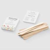 Wildblume Hochzeitshandschuh für Wasserfarben Fächer (Non-assembled)