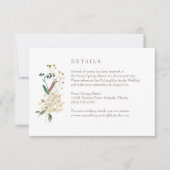 Wildblume-Hochzeitskarte RSVP Karte (Vorderseite)