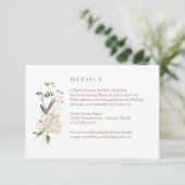 Wildblume-Hochzeitskarte RSVP Karte (Stehend Vorderseite)