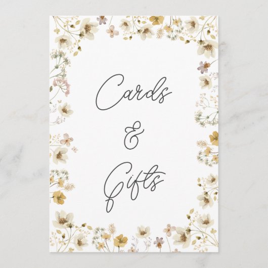 Wildblume Hochzeitskarten und Geschenke (Vorderseite)