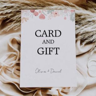 Wildblume Hochzeitskarten und Geschenkzeichen Einladung